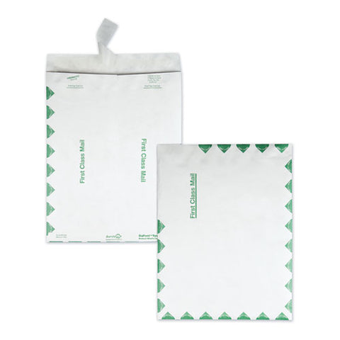 Catalog Mailers, Dupont Tyvek, #15 1-2, Square Flap, Redi-strip Closure, 12 X 15.5, White, 100-box