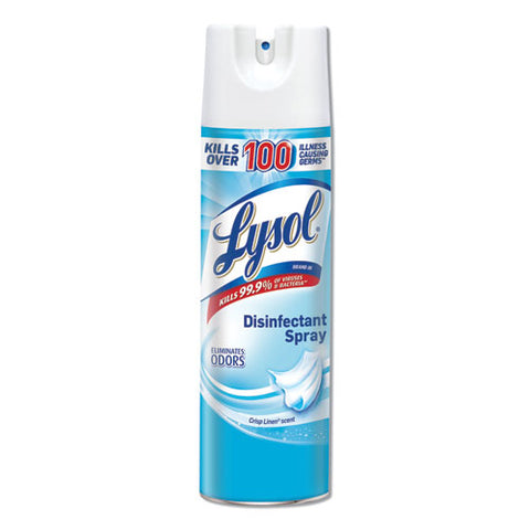 Disinfectant Spray, Crisp Linen Scent, 19 Oz Aerosol Spray