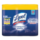 Disinfecting Wipes, 7 X 7.25, Lemon And Lime Blossom, 35 Wipes-canister, 3 Canisters-pack