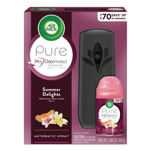 Freshmatic Life Scents Starter Kit, Summer Delights, 5.89 Oz Aerosol, 4-carton