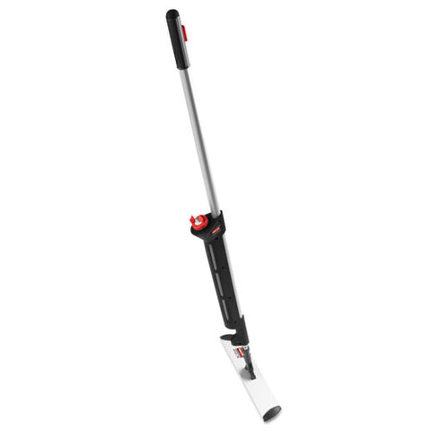 Pulse Microfiber Spray Mop System, 56" Overall Mop Length, 17" Frame, 52" Black Handle
