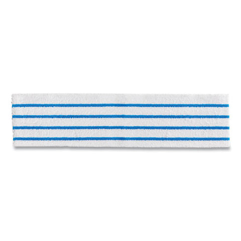 Disposable Microfiber Pad, White-blue Stripes, 4.75 X 19, 50-pack, 3 Packs-carton