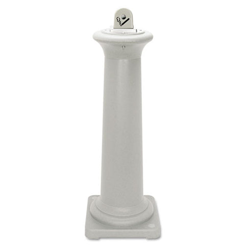 Groundskeeper Tuscan Receptacle, 13 X 13 X 38.38, Sandstone