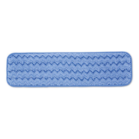 Microfiber Wet Room Pad, Split Nylon-polyester Blend, 18", Blue, 12-carton