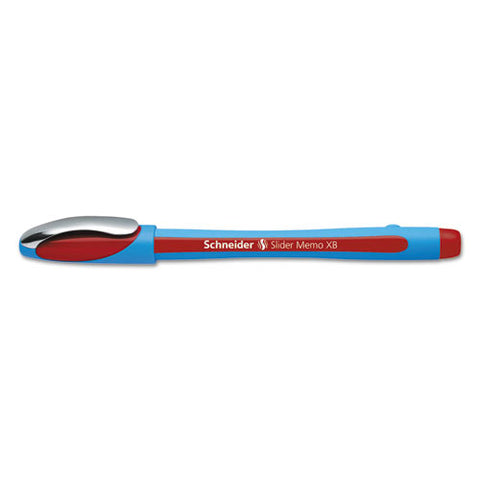 Slider Memo Xb Stick Ballpoint Pen, 1.4 Mm, Red Ink, Blue-red Barrel, 10-box