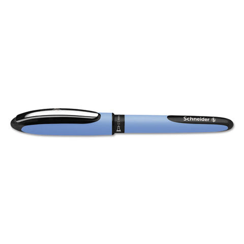 One Hybrid Stick Roller Ball Pen, 0.5 Mm, Black Ink, Blue Barrel, 10-box