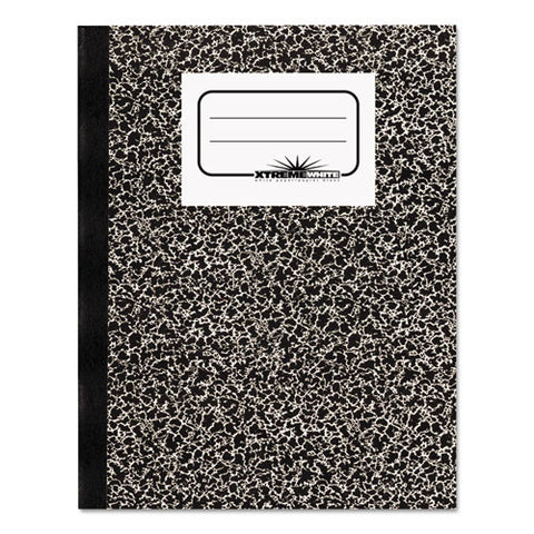 Composition Book, Wide-legal Rule, Black Marble Cover, 10 X 7.88, 80 Sheets