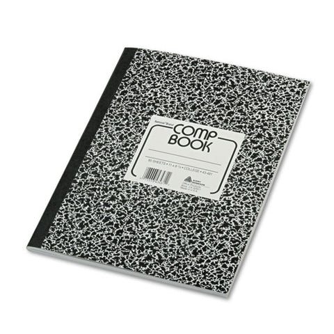 Composition Book, Medium-college Rule, Black Marble Cover, 11 X 8.38, 80 Sheets