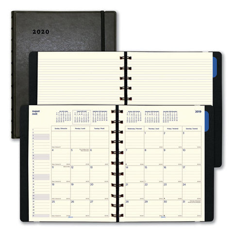 Monthly Planner, 10.75 X 8.5, Black, 2020-2021