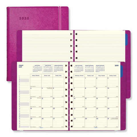 Monthly Planner, 10.75 X 8.5, Fuchsia, 2020-2021