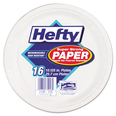 Super Strong Paper Dinnerware, 10 1-8" Plate, Bagasse, 16-pack, 12 Packs-carton