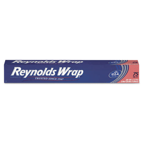 Standard Aluminum Foil Roll, 12" X 75 Ft, Silver