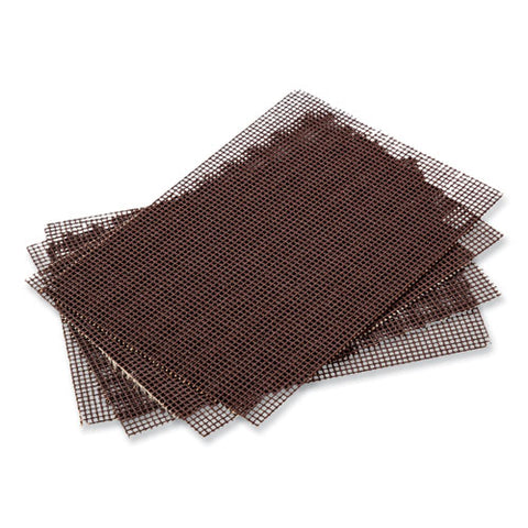Griddle-grill Screen, Aluminum Oxide, Brown, 4 X 5.5, 20-pack, 10 Packs-carton