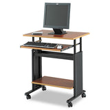 Muv 28" Adjustable-height Desk, 29.5" X 22" X 29" To 34", Cherry-black