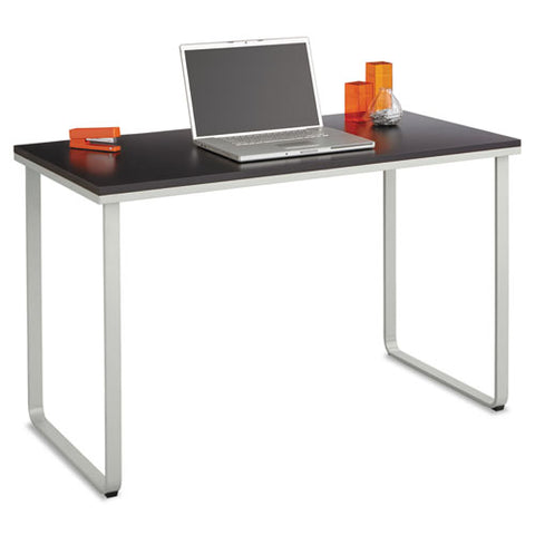 Steel Desk, 47.25" X 24" X 28.75", Black-silver