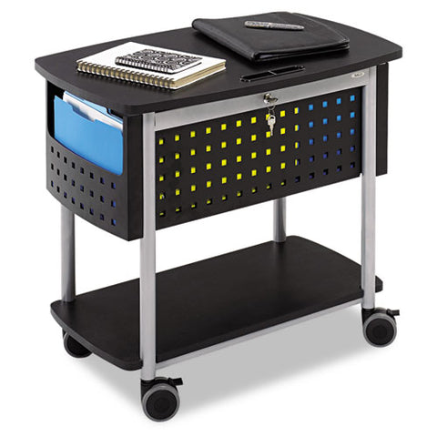 Scoot Mobile File, 29.75w X 18.75d X 27h, Black-silver