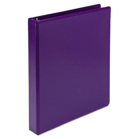 Earth’s Choice Biobased Durable Fashion View Binder, 3 Rings, 1" Capacity, 11 X 8.5, Purple, 2-pack