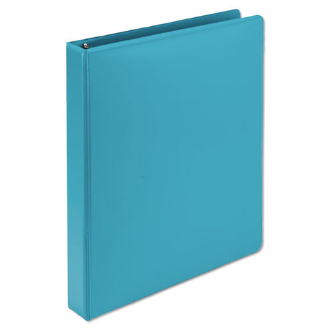 Earth’s Choice Biobased Durable Fashion View Binder, 3 Rings, 1" Capacity, 11 X 8.5, Turquoise, 2-pack