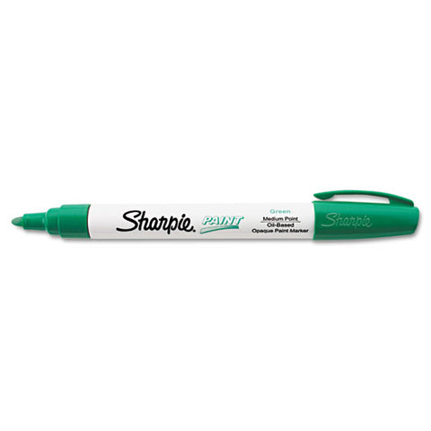 Permanent Paint Marker, Medium Bullet Tip, Green