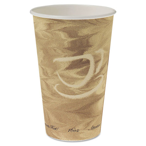 Mistique Hot Paper Cups, 16oz, Brown, 50-sleeve, 20 Sleeves-carton