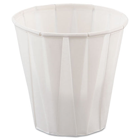 Paper Medical And Dental Treated Cups, 3.5 Oz, White, 100-bag, 50 Bags-carton
