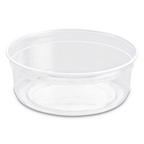 Bare Eco-forward Rpet Deli Containers, 8 Oz, 4.6" Diameter X 1.8"h, Clear, 500-carton
