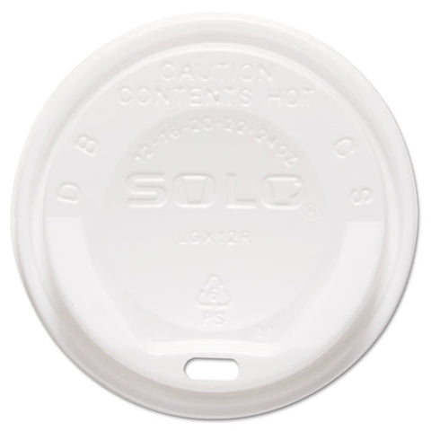 Gourmet Hot Cup Lids, For Trophy Plus Cups, 12-20 Oz, White, 1500-carton