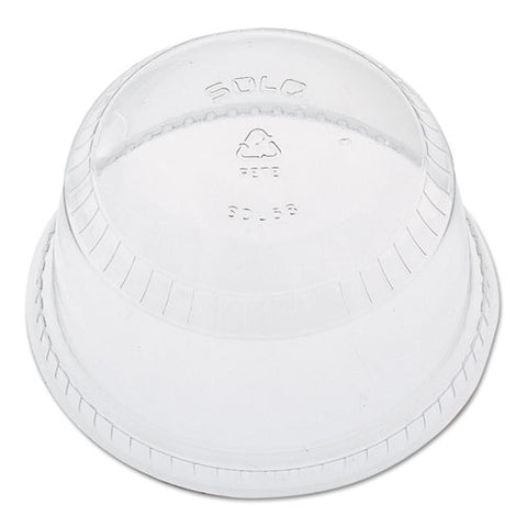 Flat-top Dome Cup Lids, Plastic, Fits 12-14, 20oz Cups, 50-pack 20 Packs-carton