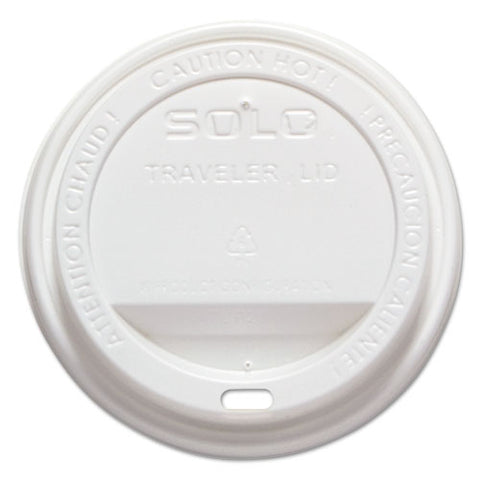 Traveler Cappuccino Style Dome Lid, Polystyrene, Fits 10-24 Oz Hot Cups, White, 1000-carton