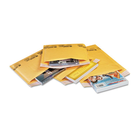 Jiffylite Self-seal Bubble Mailer, #0, Barrier Bubble Lining, Self-adhesive Closure, 6 X 10, Golden Brown Kraft, 200-carton