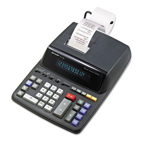 El2196bl Two-color Printing Calculator, Black-red Print, 3.7 Lines-sec