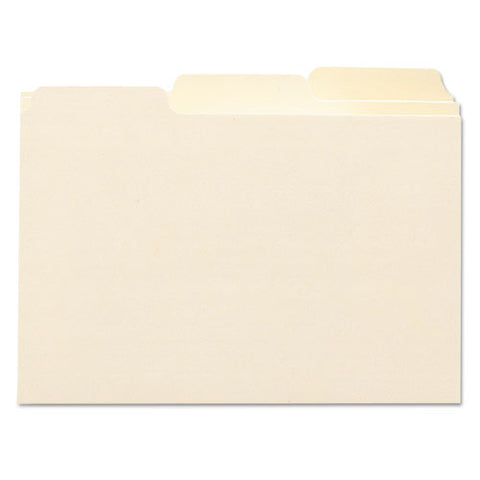 Manila Card Guides, 1-3-cut Top Tab, Blank, 4 X 6, Manila, 100-box