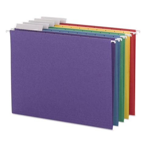 Color Hanging Folders With 1-3 Cut Tabs, Letter Size, 1-3-cut Tab, Assorted, 25-box