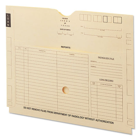 Pxr7 X-ray Jackets With Pockets, Straight Tab, Manila, 100-box