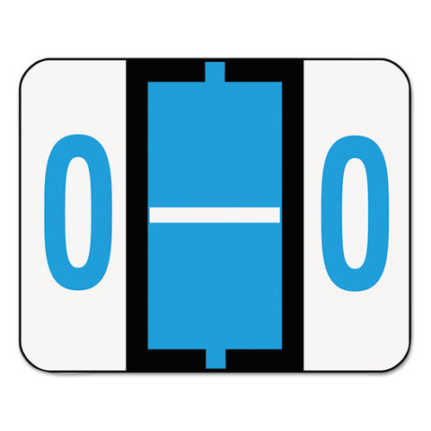 A-z Color-coded End Tab Filing Labels, O, 1 X 1.25, White, 500-roll