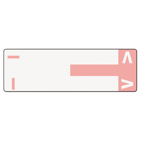 Alphaz Color-coded First Letter Combo Alpha Labels, I-v, 1.16 X 3.63, Pink-white, 5-sheet, 20 Sheets-pack