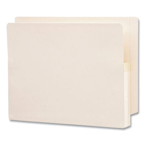 Manila End Tab File Pockets, 1.75" Expansion, Letter Size, Manila, 25-box