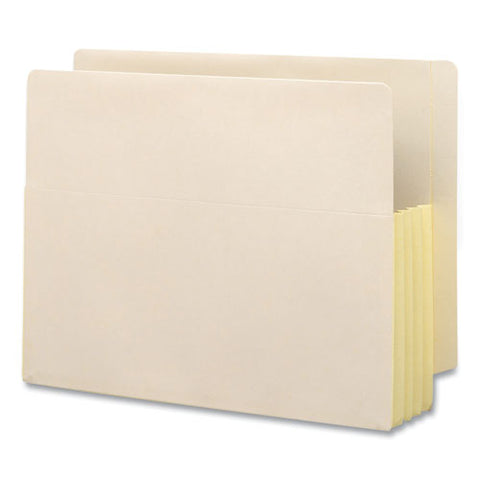 Manila End Tab File Pockets, 3.5" Expansion, Letter Size, Manila, 10-box