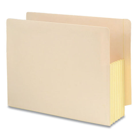 Manila End Tab File Pockets, 5.25" Expansion, Letter Size, Manila, 10-box
