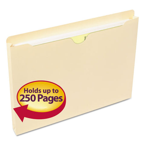 Manila File Jackets, 1-ply Straight Tab, Letter Size, Manila, 50-box