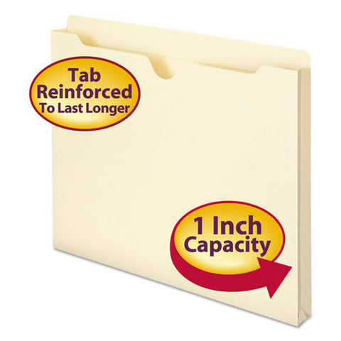 Manila File Jackets, 2-ply Straight Tab, Letter Size, Manila, 50-box