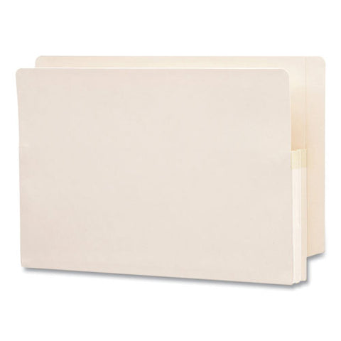 Manila End Tab File Pockets, 1.75" Expansion, Legal Size, Manila, 25-box