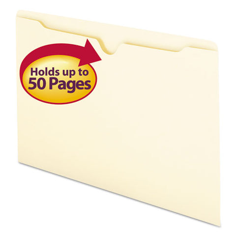 Manila File Jackets, 1-ply Straight Tab, Legal Size, Manila, 100-box