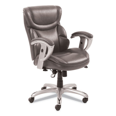 Emerson Task Chair, Supports Up To 300 Lbs., Gray Seat-gray Back, Silver Base