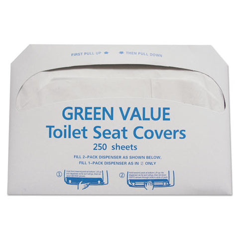 Half-fold Toilet Seat Covers, 14.75 X 16.5, White, 5,000-carton