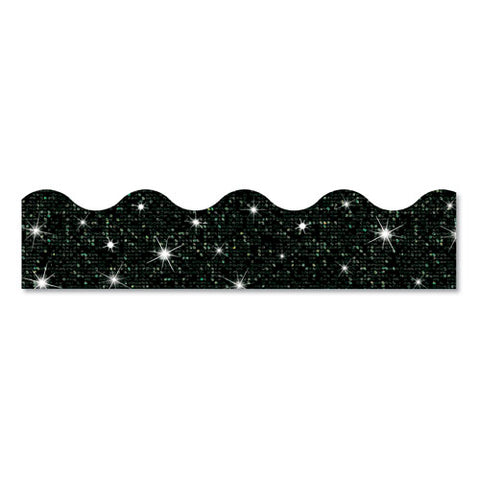 Sparkle Terrific Trimmers, 2 3-4" X 32 Ft, Sparkles, Black