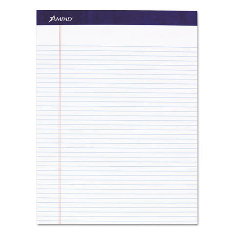 Legal Ruled Pads, Narrow Rule, 8.5 X 11.75, White, 50 Sheets, 4-pack