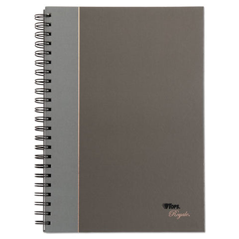 Royale Wirebound Business Notebook, College, Black-gray, 11.75 X 8.25, 96 Sheets