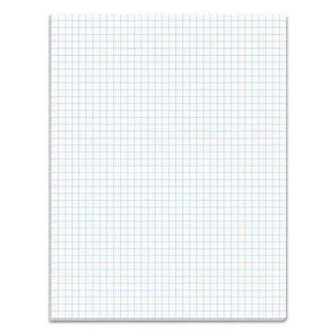 Quadrille Pads, 4 Sq-in Quadrille Rule, 8.5 X 11, White, 50 Sheets
