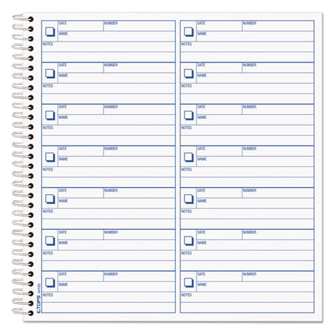 Voice Mail Log Book, 8 1-2 X 8-1-4, 1,400-message Book
